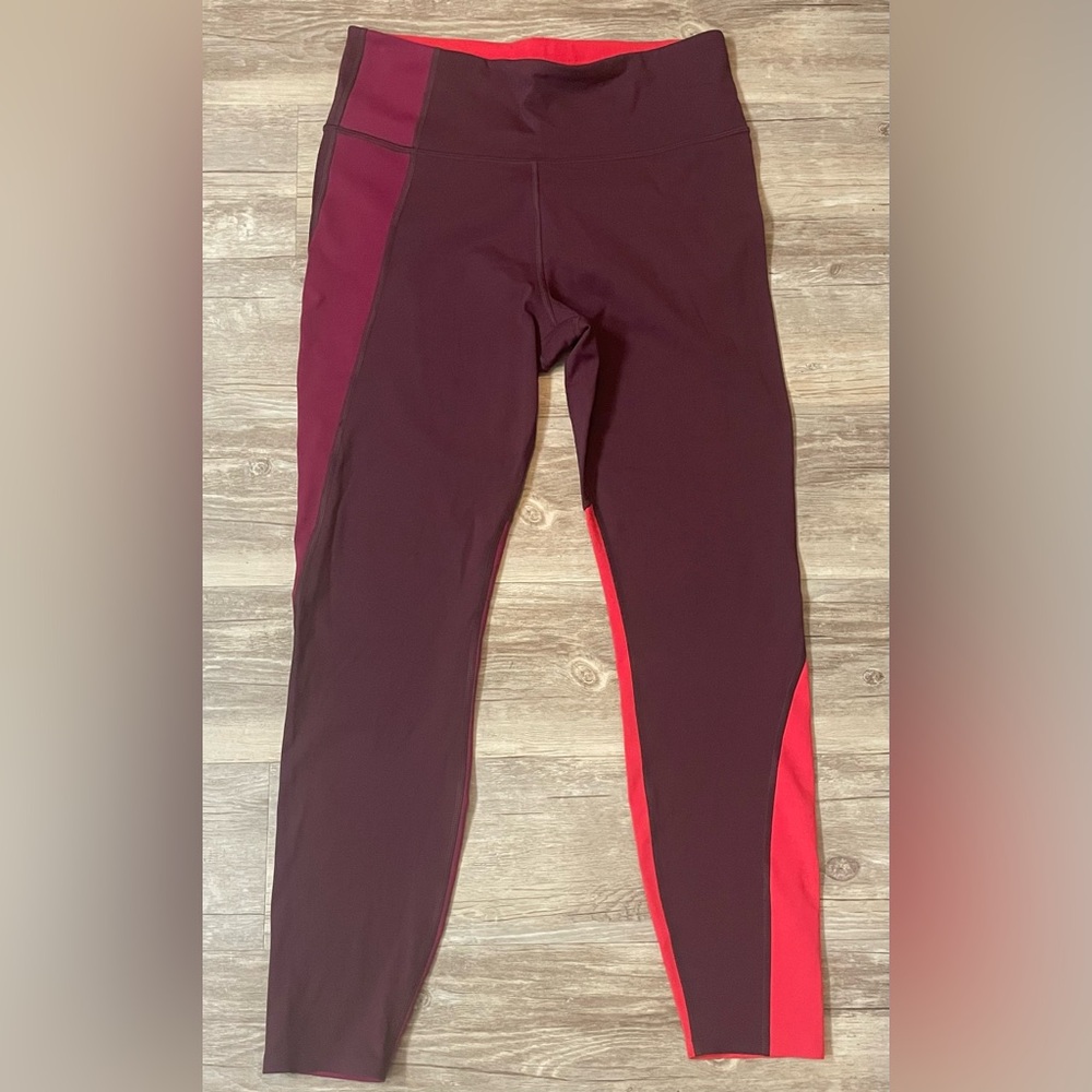 Athleta ASYM color block tights SIZE M